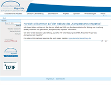 Tablet Screenshot of kompetenznetz-hepatitis.de